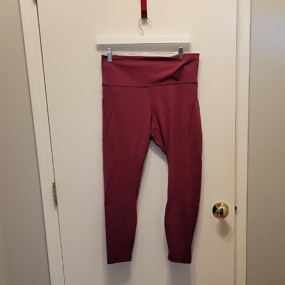 Lululemon Athletica Maroon Leggings